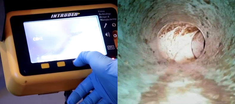 A sewer scope video inspection from Visionary Inspections